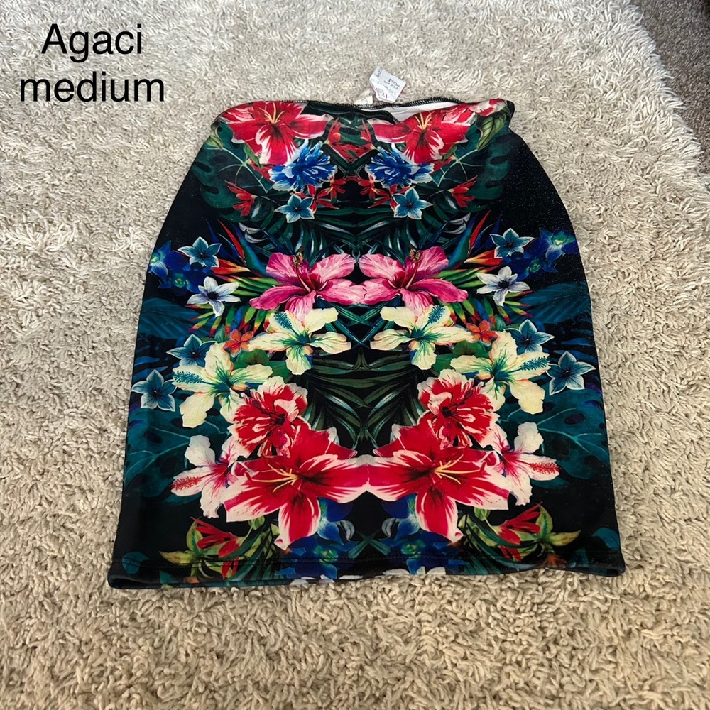 A'gaci Floral Skirt